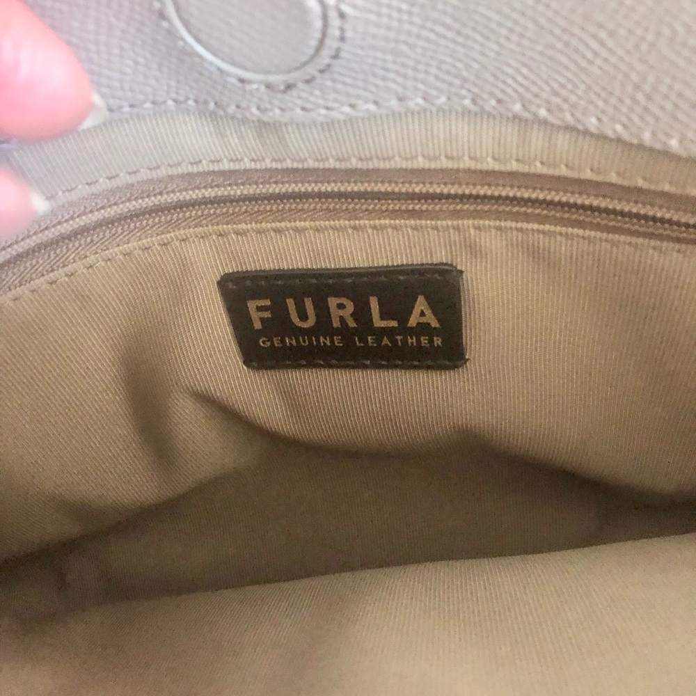 FURLA pebbled leather satchel - Picture 10 of 16